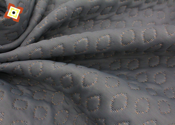 El oro y la plata refrescan la funda de almohada de bambú de seda Graphene material del colchón de la memoria de la tela de la fibra