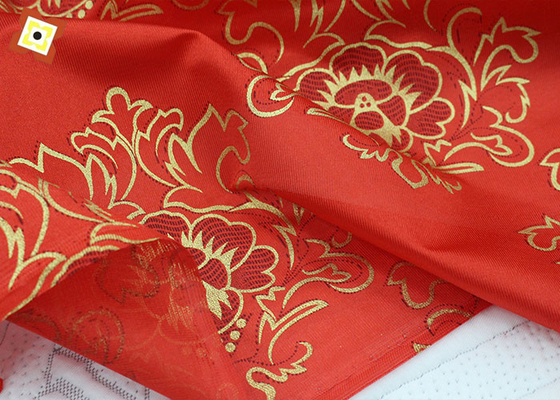 Fabrica mayorista 100 Poliéster colchón Tejido de colchón Tejido de tricot Tejido de colchón