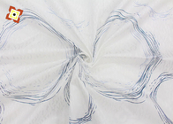 Deformación impresa fibra de poliéster anti del moho de la tela del colchón hecha punto