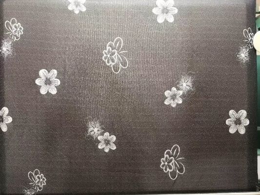Tela 100% del colchón del telar jacquar del gris 240gsm del poliéster para los muebles caseros