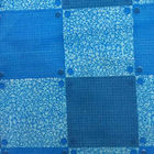 Tejido de poliester azul claro de la prueba del ácaro del polvo, tela del colchón del telar jacquar 38g/M2