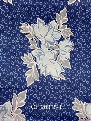 Color azul del punto del punto del estiramiento ignífugo de la tela 75gsm
