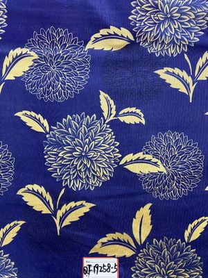 Color azul del punto del punto del estiramiento ignífugo de la tela 75gsm