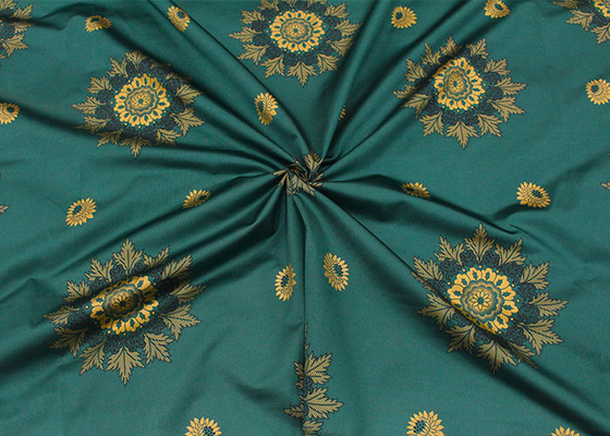 Royal pattern warp knitted printed gold powder mattress cloth polyester Pengji fabric