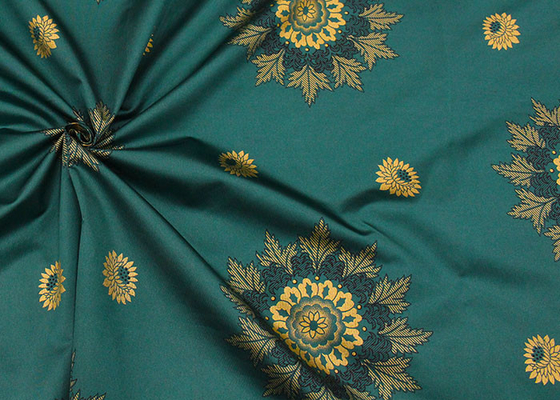 Royal pattern warp knitted printed gold powder mattress cloth polyester Pengji fabric