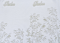 Tela teñida hilado de bambú doble del colchón de la almohada del látex del poliéster de la tela de la fibra del telar jacquar