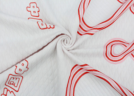La materia textil casera hizo punto la tela respirable de la almohada del colchón de la almohada de la tela del telar jacquar modificada para requisitos particulares