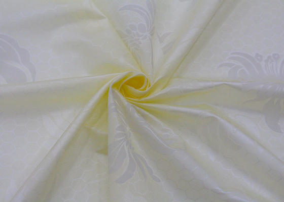 Modelo de flores bajo blanco al por mayor que imprime la tela de la pongis del poliéster del punto para el protector del colchón
