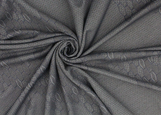 tela de lino de Gray Polyester Knitted Jacquard Protective de la tela del colchón que acolcha 260gsm