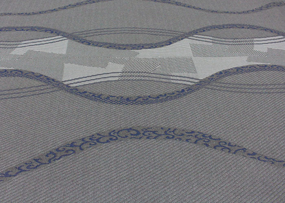 tela de lino de Gray Polyester Knitted Jacquard Protective de la tela del colchón que acolcha 260gsm