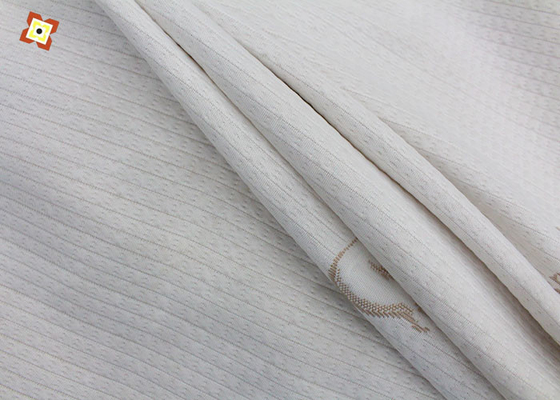 Del tipo hecho punto blanco punto de la pongis de la tela del colchón del telar jacquar que acolcha de la materia textil