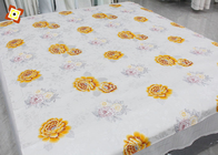 deformación del poliéster de la tela del colchón de la anchura de los 230cm que acolcha hecha punto imprimiendo broncear helado