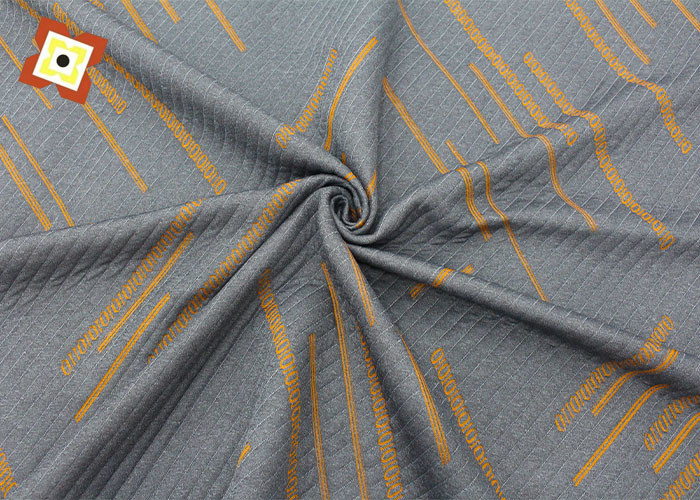 Guangzhou venta al por mayor de colchón de estiramiento colchón de colchoneta Tejido de alfombras Tejido Jacquard Capa de aire Modal Tejido de colchón gris